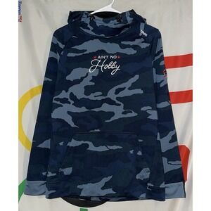 UNRL Barstool Golf Hoodie Small Blue Camo Ain't No Hobby Kisner